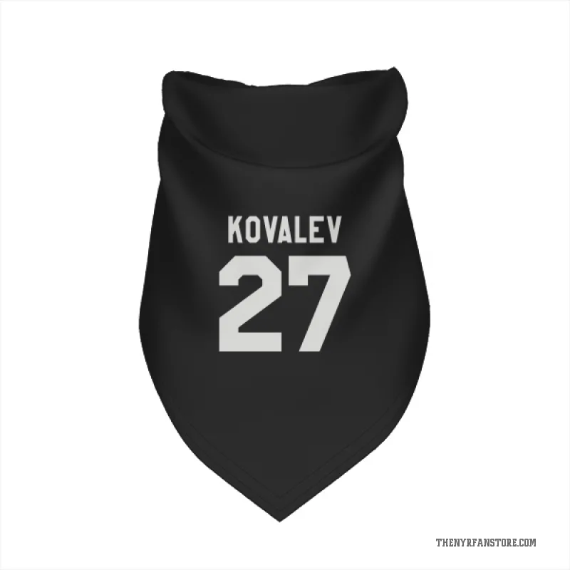 Alex Kovalev  Black New York Rangers  Cat & Dog Pet Bandana