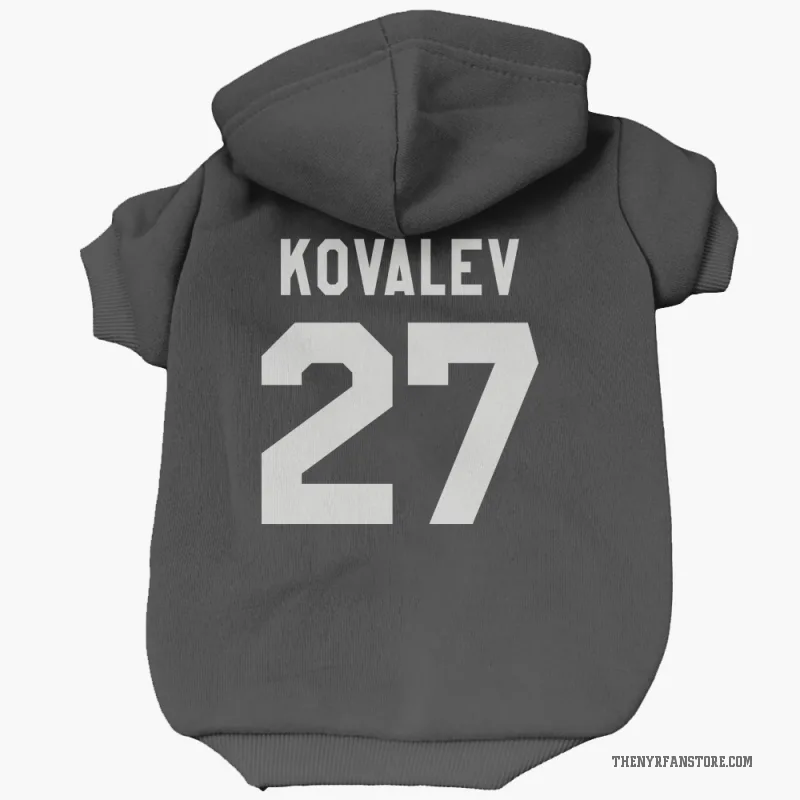 Alex Kovalev  Black New York Rangers  Cat & Dog Pet Hoodie