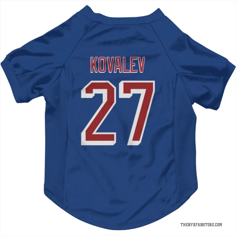 Alex Kovalev  Blue New York Rangers  Cat & Dog Pet Jersey