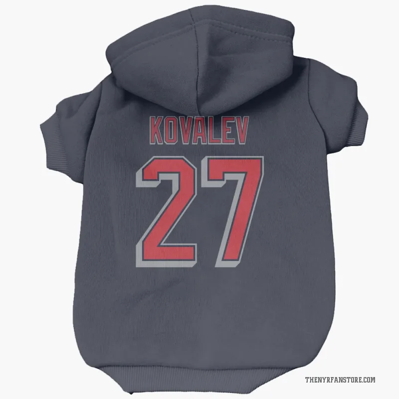 Alex Kovalev  Navy New York Rangers  Cat & Dog Pet Hoodie