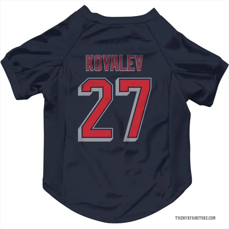 Alex Kovalev  Navy New York Rangers  Cat & Dog Pet Jersey