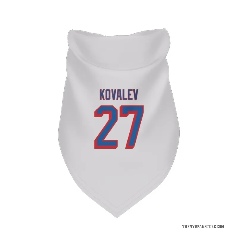 Alex Kovalev  White New York Rangers  Cat & Dog Pet Bandana