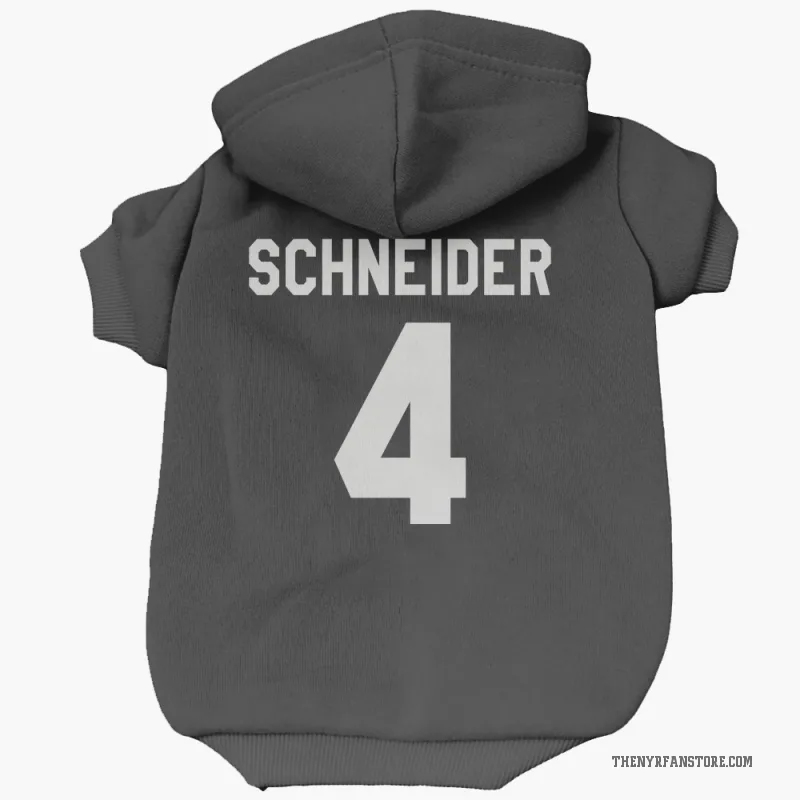 Braden Schneider  Black New York Rangers  Cat & Dog Pet Hoodie