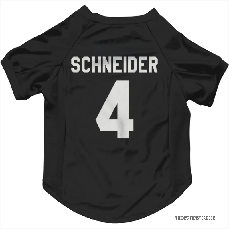 Braden Schneider  Black New York Rangers  Cat & Dog Pet Jersey