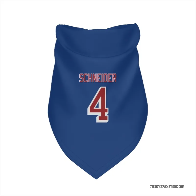 Braden Schneider  Blue New York Rangers  Cat & Dog Pet Bandana