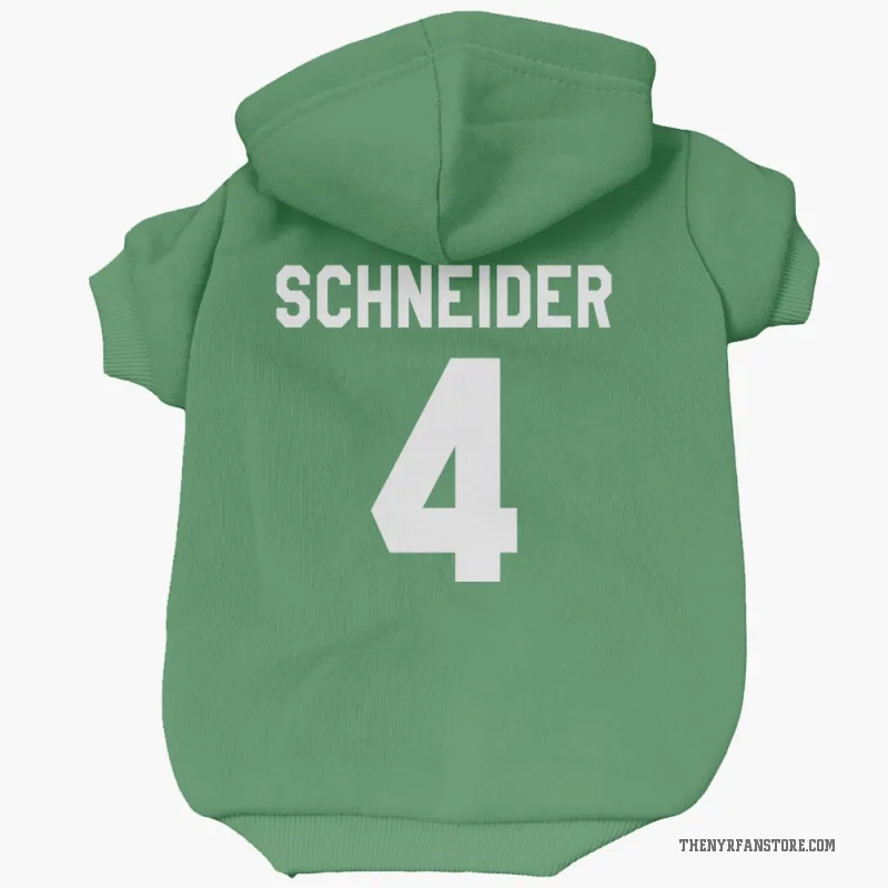Braden Schneider  Green New York Rangers  Cat & Dog Pet Hoodie