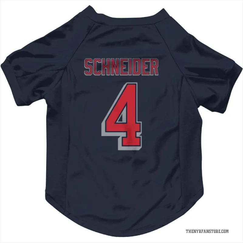 Braden Schneider  Navy New York Rangers  Cat & Dog Pet Jersey