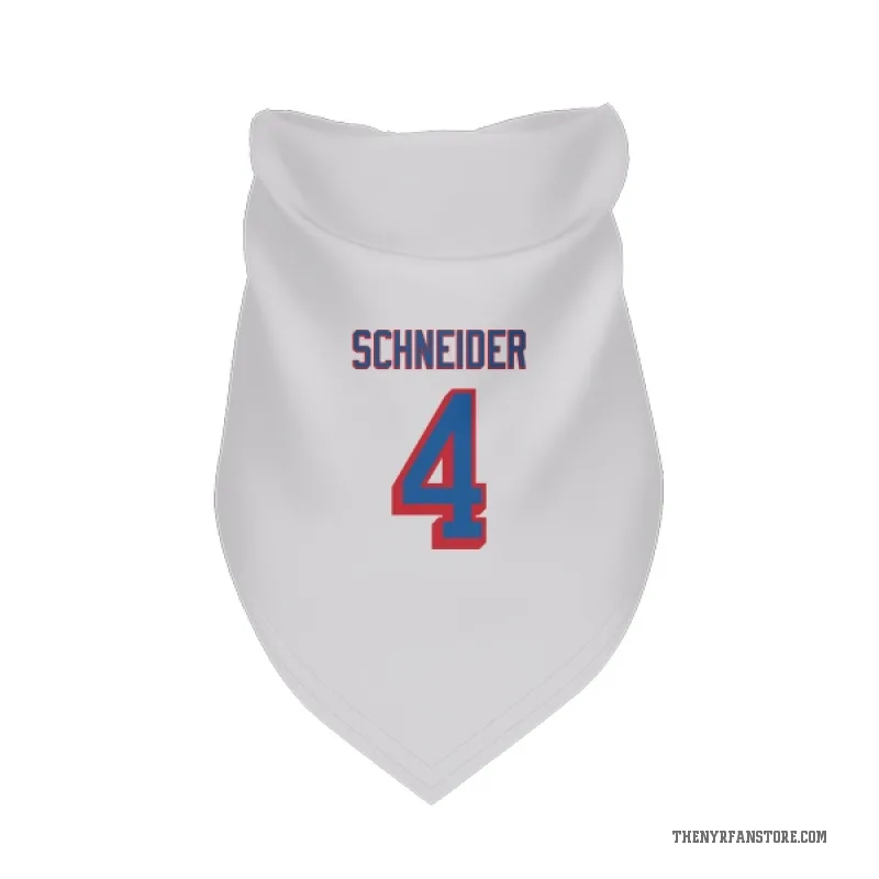 Braden Schneider  White New York Rangers  Cat & Dog Pet Bandana
