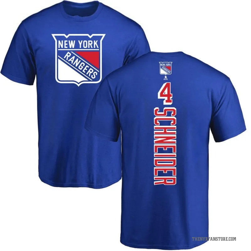 Braden Schneider Youth Royal New York Rangers Backer T-Shirt -