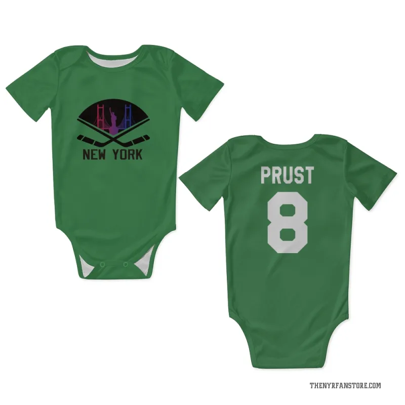 Brandon Prust  Green New York Rangers  Newborn & Infant Bodysuit