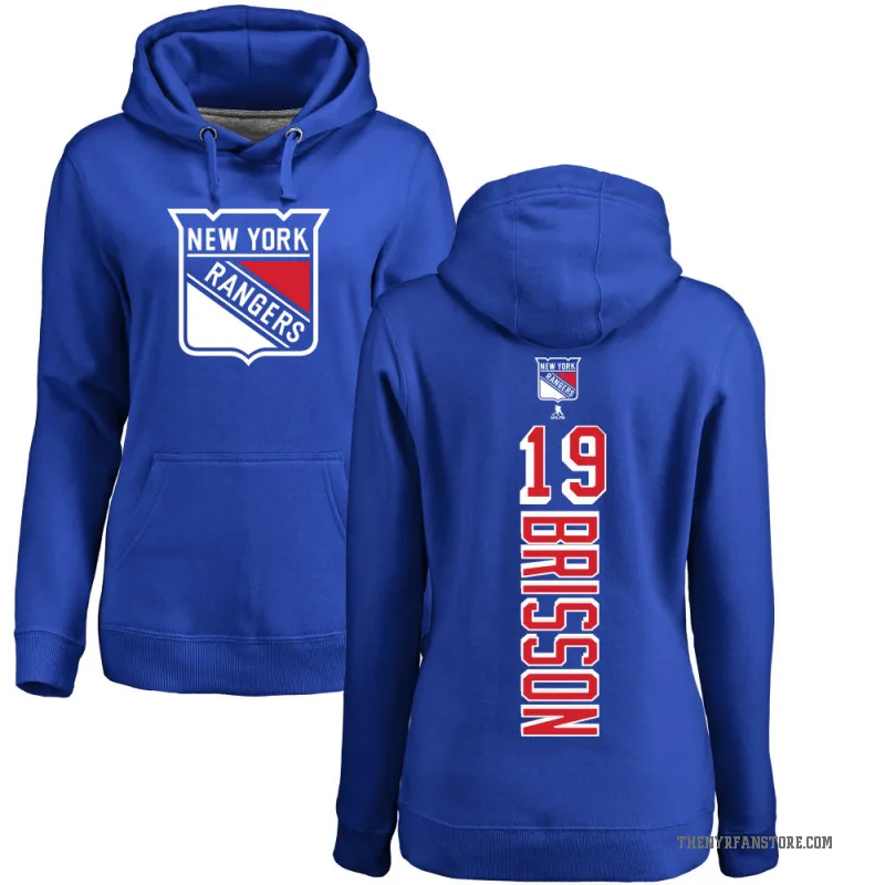 Brendan Brisson Women's Blue New York Rangers Branded Backer Pullover Hoodie