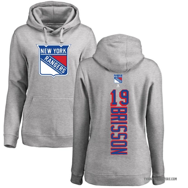 Brendan Brisson Women's New York Rangers Branded Ash Backer Pullover Hoodie
