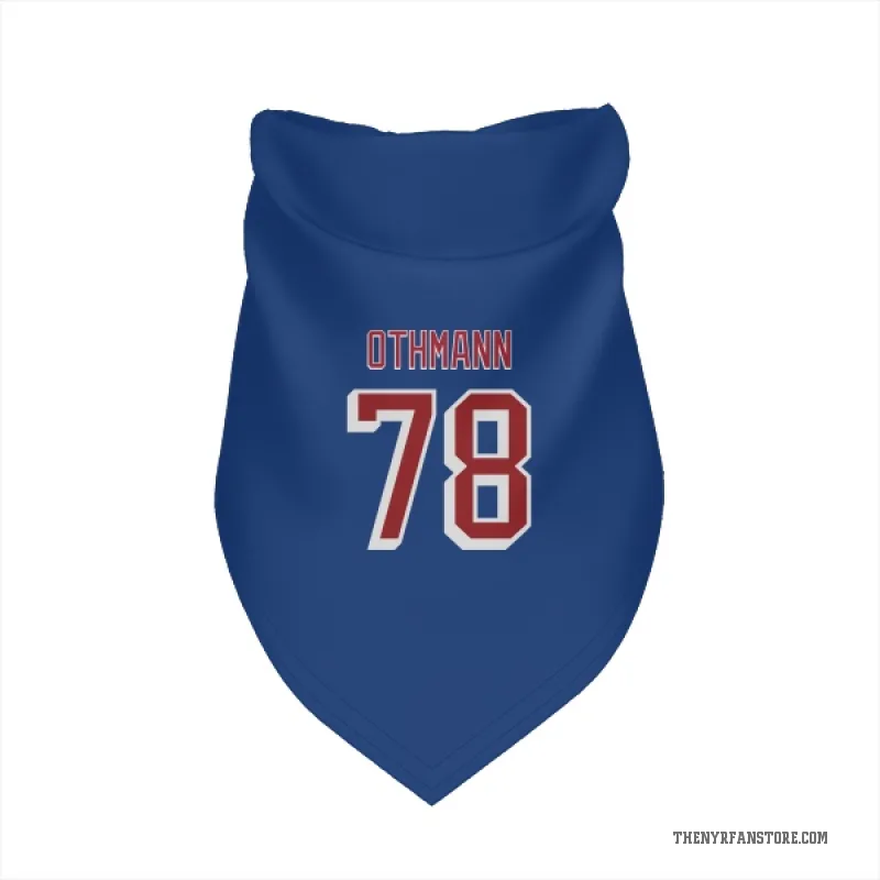 Brennan Othmann  Blue New York Rangers  Cat & Dog Pet Bandana
