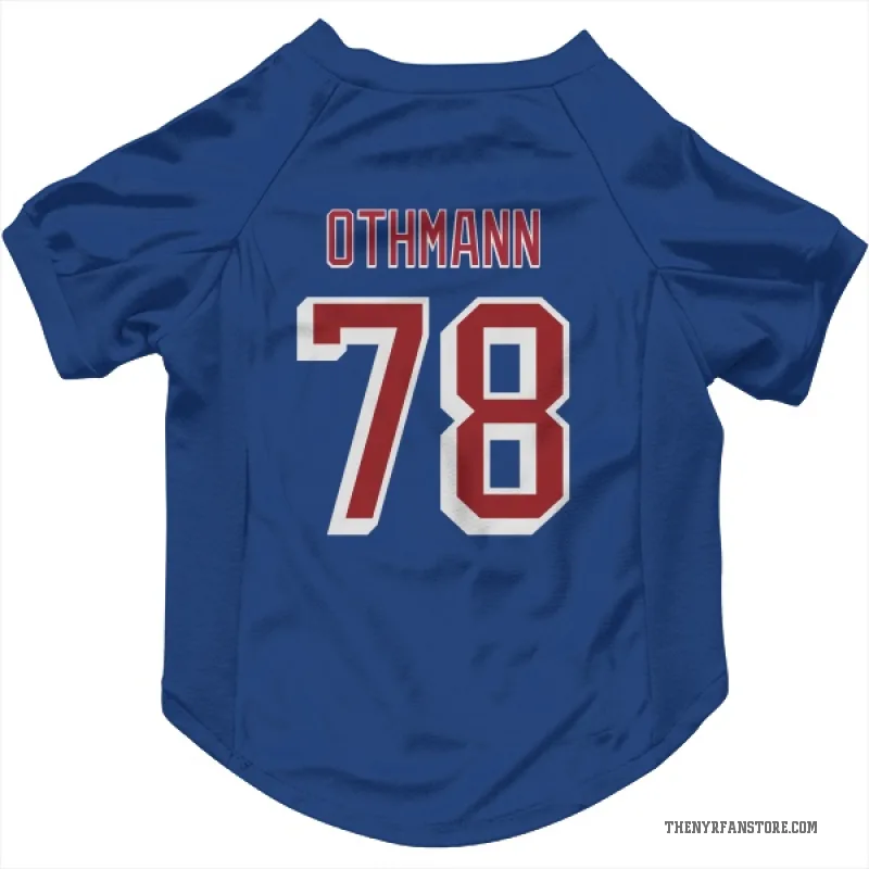 Brennan Othmann  Blue New York Rangers  Cat & Dog Pet Jersey