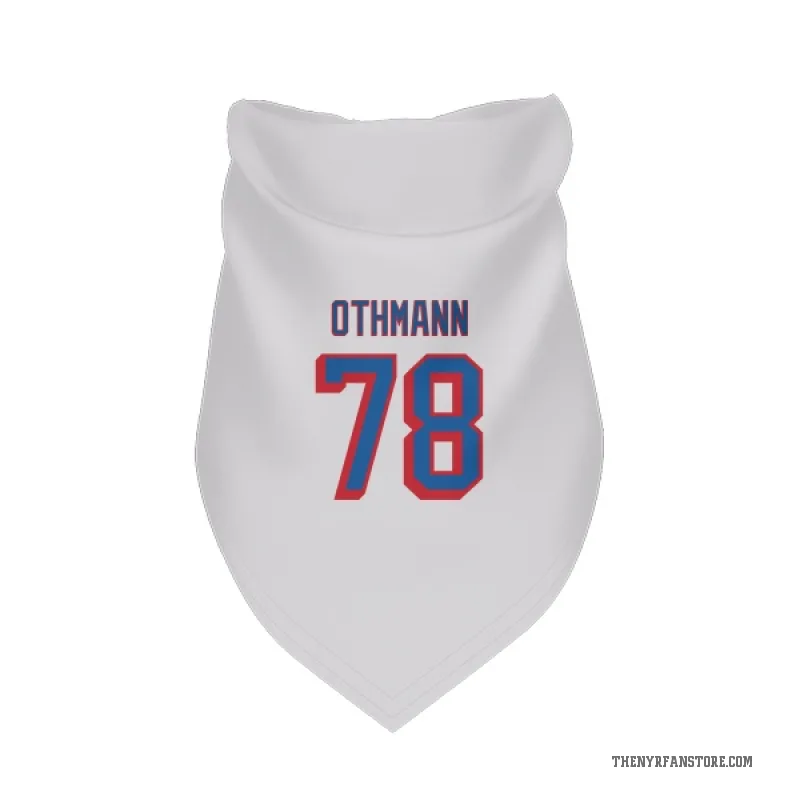 Brennan Othmann  White New York Rangers  Cat & Dog Pet Bandana