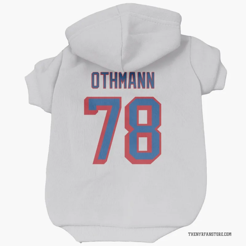 Brennan Othmann  White New York Rangers  Cat & Dog Pet Hoodie