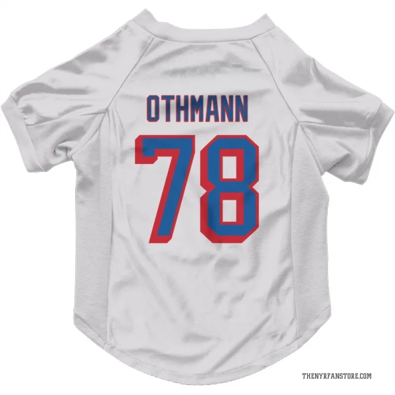 Brennan Othmann  White New York Rangers  Cat & Dog Pet Jersey
