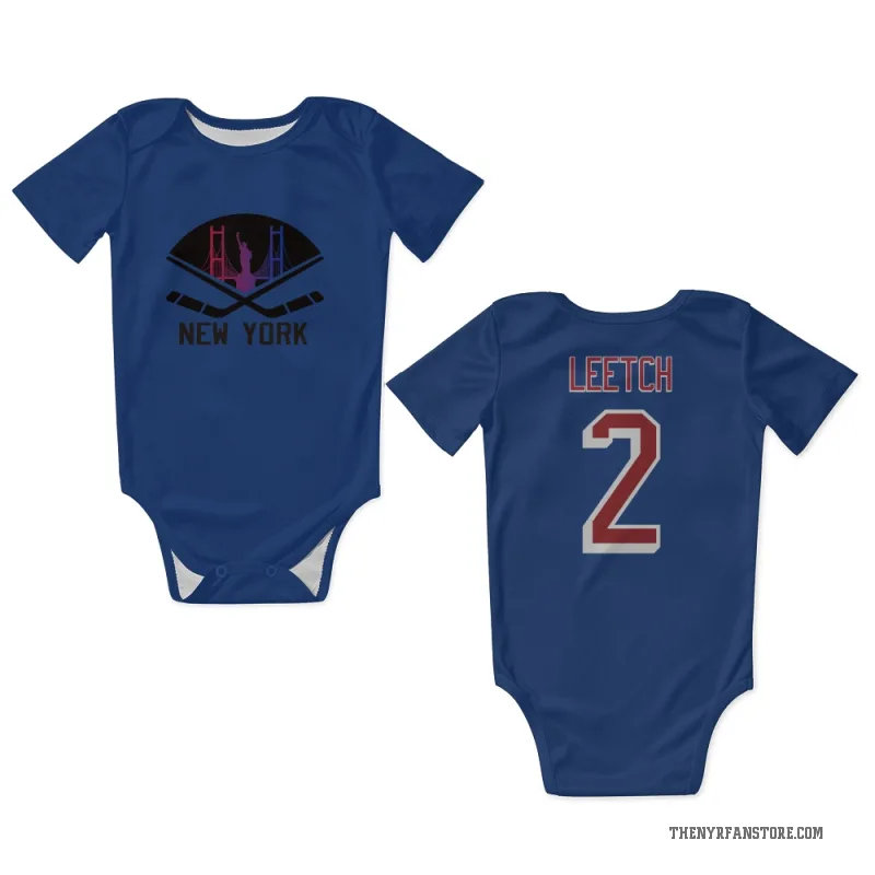 Brian Leetch  Blue New York Rangers  Newborn & Infant Bodysuit