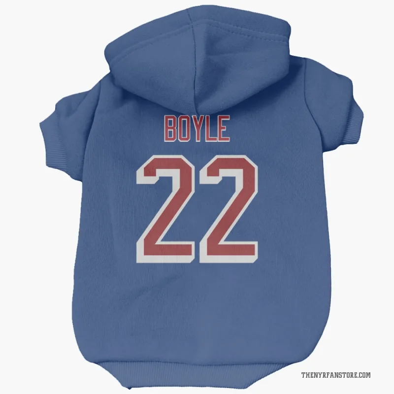 Dan Boyle  Blue New York Rangers  Cat & Dog Pet Hoodie