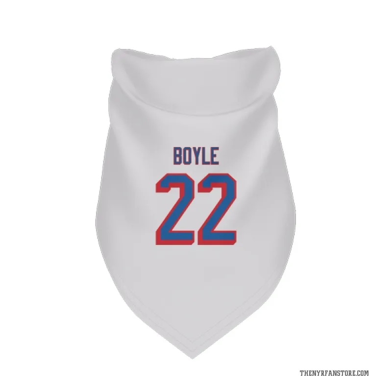 Dan Boyle  White New York Rangers  Cat & Dog Pet Bandana