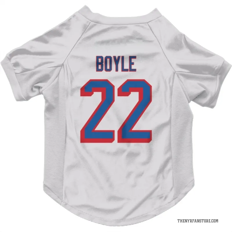 Dan Boyle  White New York Rangers  Cat & Dog Pet Jersey
