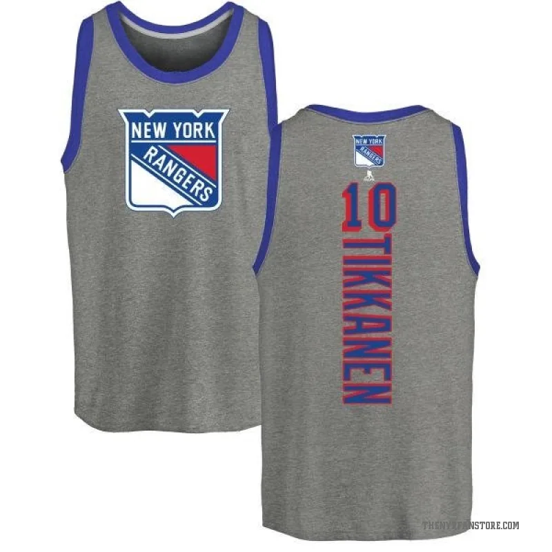 Esa Tikkanen Youth Ash New York Rangers Backer Tank Top -