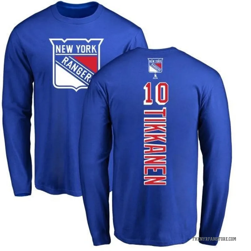 Esa Tikkanen Youth Royal New York Rangers Backer Long Sleeve T-Shirt -