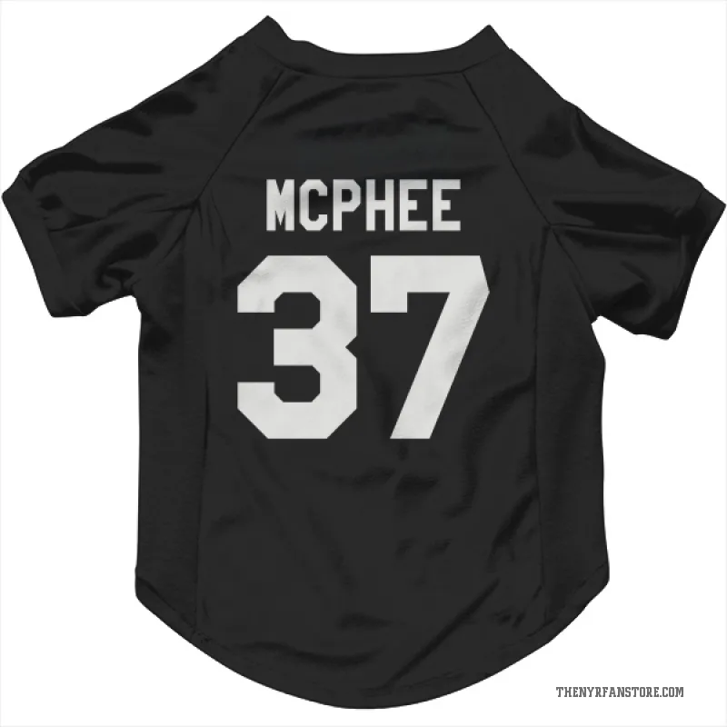 George Mcphee  Black New York Rangers  Cat & Dog Pet Jersey