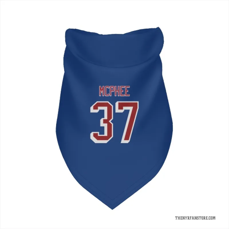 George Mcphee  Blue New York Rangers  Cat & Dog Pet Bandana