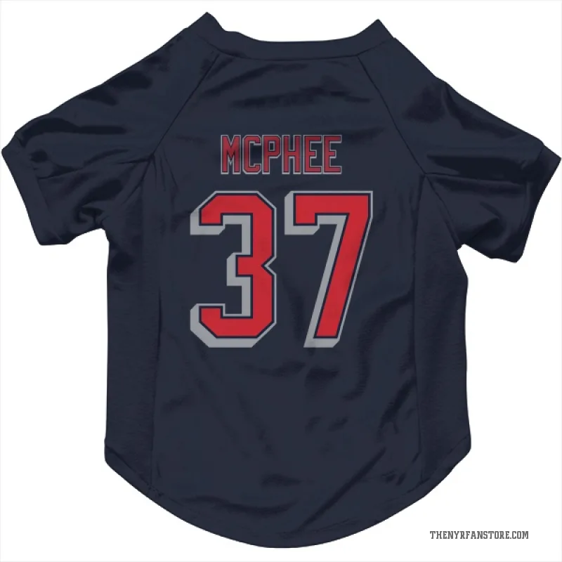 George Mcphee  Navy New York Rangers  Cat & Dog Pet Jersey