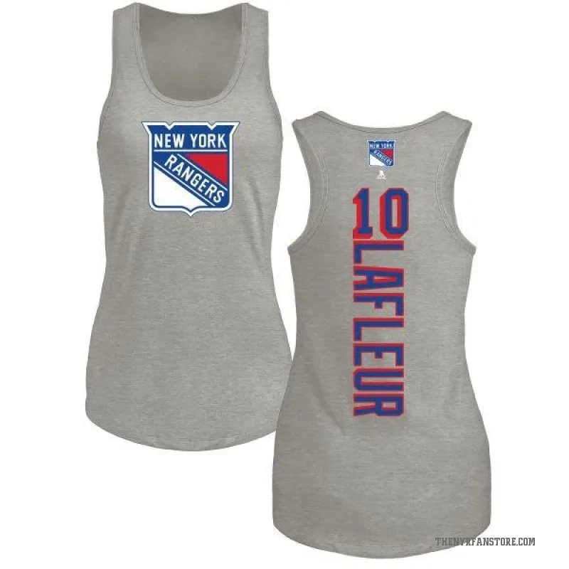 Guy Lafleur Women's Ash New York Rangers Backer Tank Top -