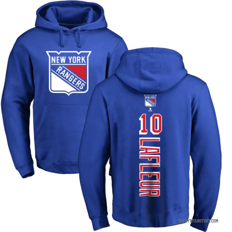 Guy Lafleur Youth Royal New York Rangers Branded Backer Pullover Hoodie
