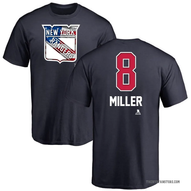 J.T. Miller Men's Navy New York Rangers Name and Number Banner Wave T-Shirt -