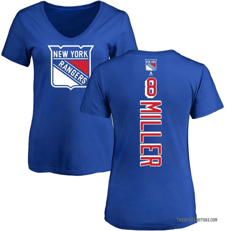 J.T. Miller Women's Blue New York Rangers Backer T-Shirt -