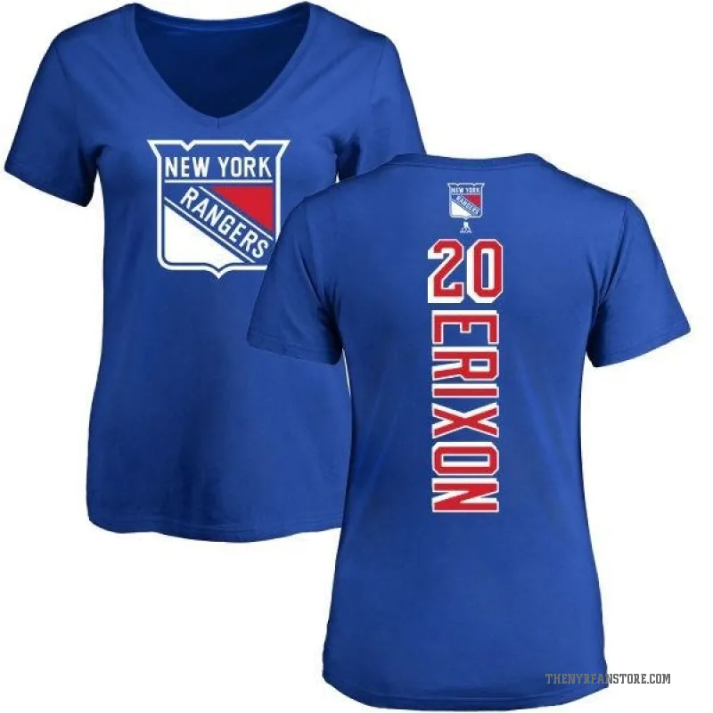 Jan Erixon Women's Blue New York Rangers Backer T-Shirt -