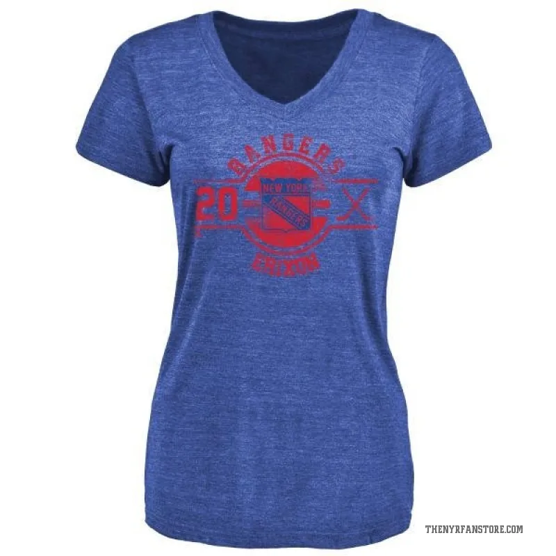 Jan Erixon Women's Royal New York Rangers Insignia T-Shirt -