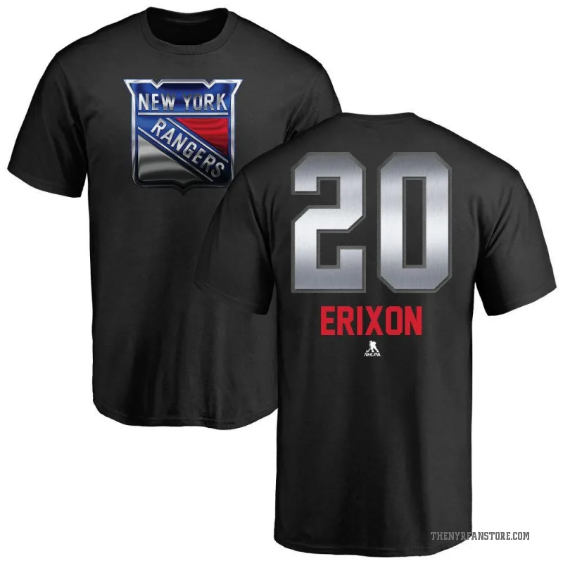 Jan Erixon Youth Black New York Rangers Midnight Mascot T-Shirt