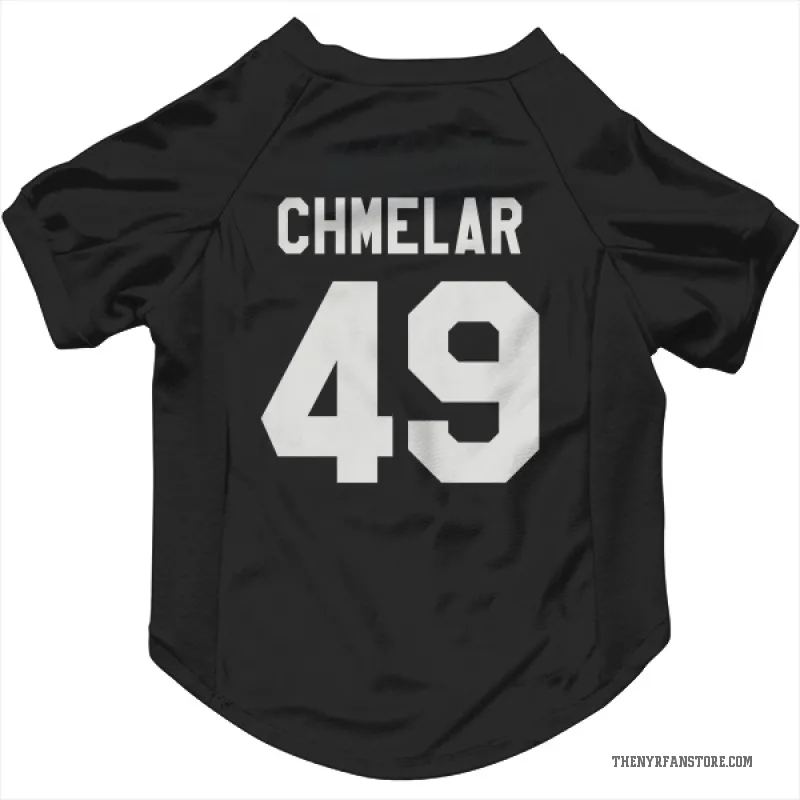 Jaroslav Chmelar  Black New York Rangers  Cat & Dog Pet Jersey