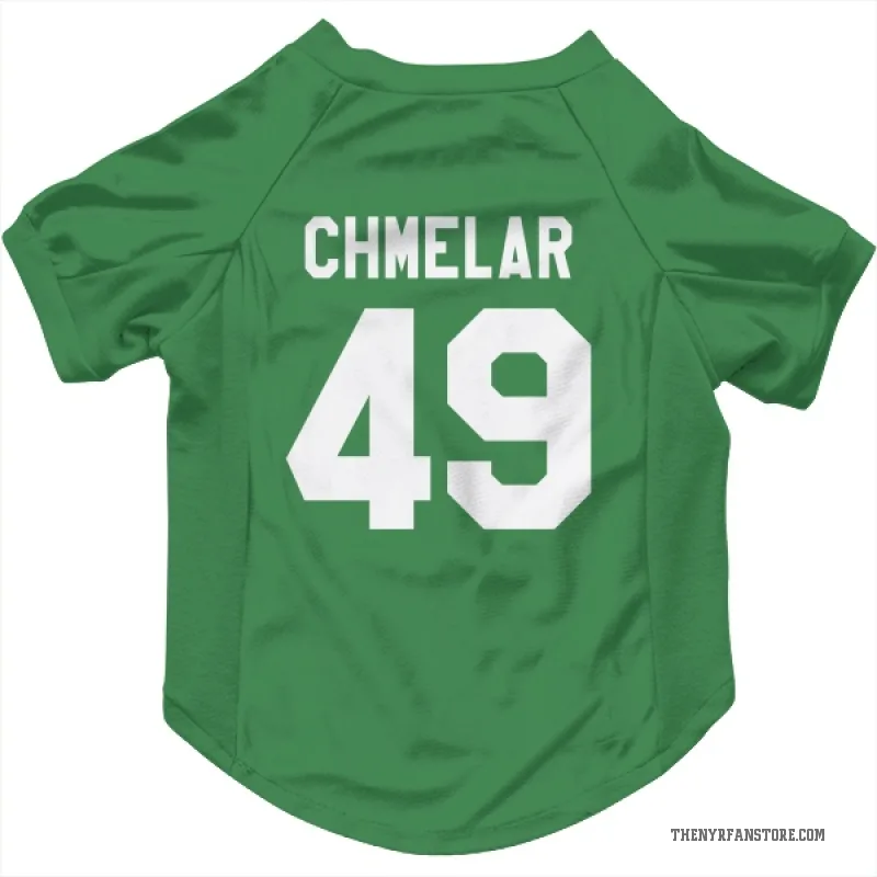 Jaroslav Chmelar  Green New York Rangers  Cat & Dog Pet Jersey