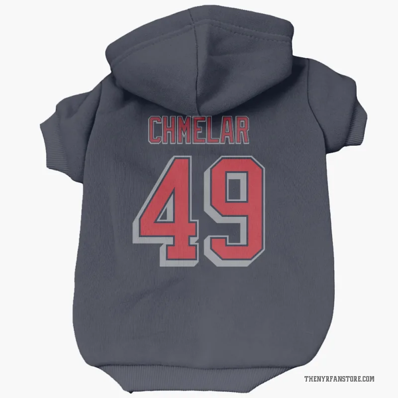 Jaroslav Chmelar  Navy New York Rangers  Cat & Dog Pet Hoodie