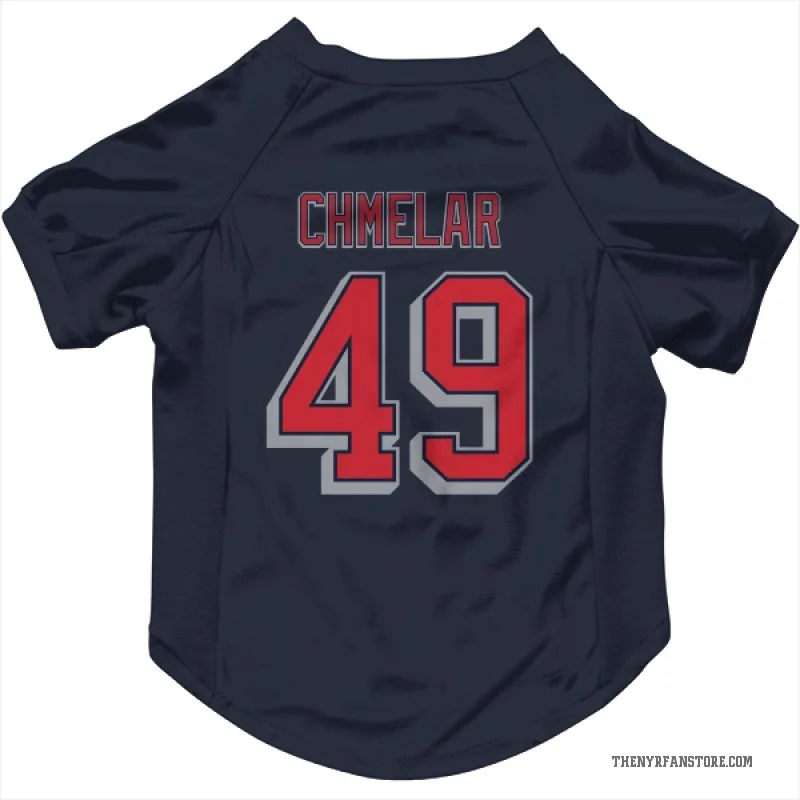 Jaroslav Chmelar  Navy New York Rangers  Cat & Dog Pet Jersey