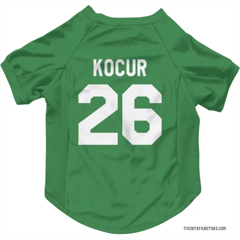 Joe Kocur  Green New York Rangers  Cat & Dog Pet Jersey