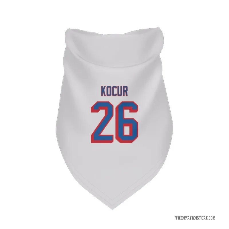 Joe Kocur  White New York Rangers  Cat & Dog Pet Bandana