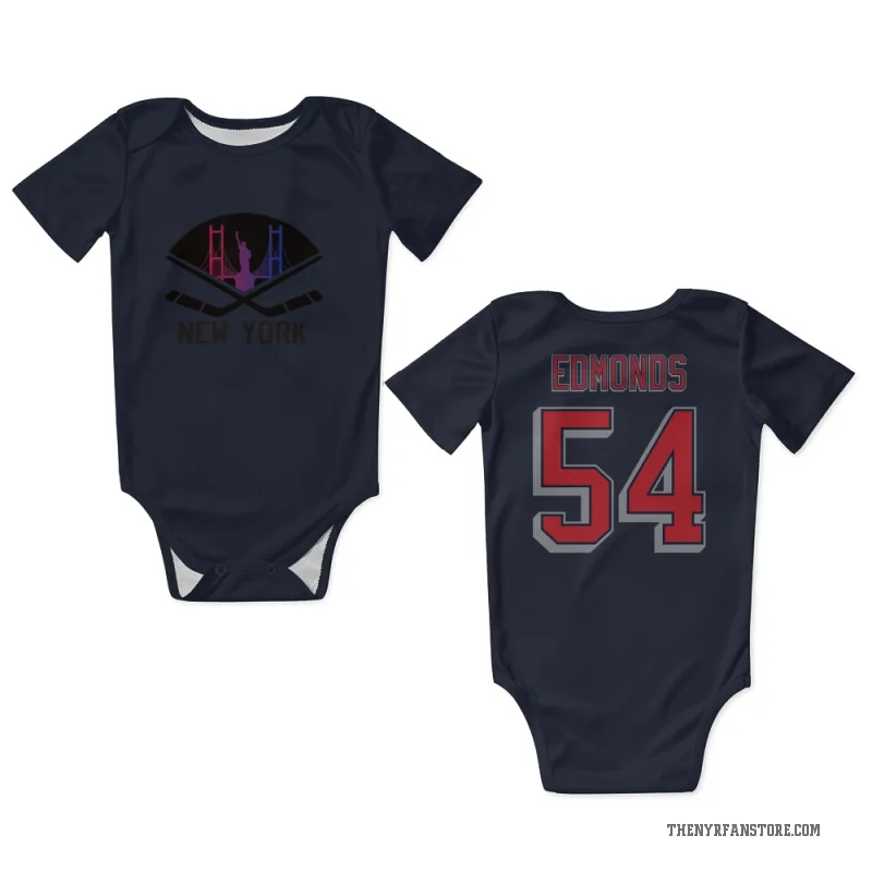 Lucas Edmonds  Navy New York Rangers  Newborn & Infant Bodysuit