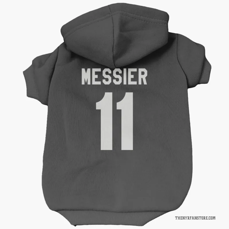 Mark Messier  Black New York Rangers  Cat & Dog Pet Hoodie