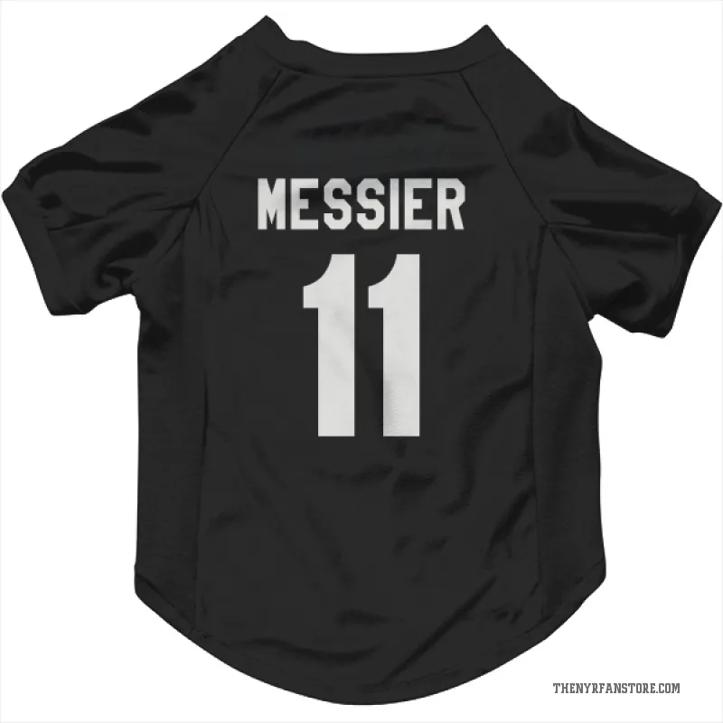 Mark Messier  Black New York Rangers  Cat & Dog Pet Jersey