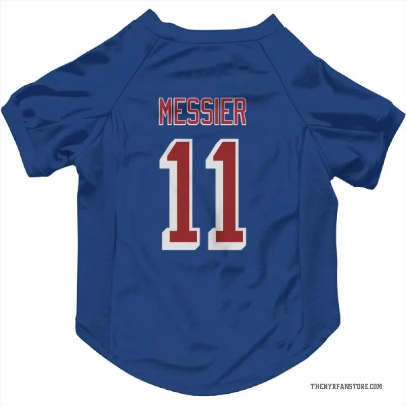 Mark Messier  Blue New York Rangers  Cat & Dog Pet Jersey