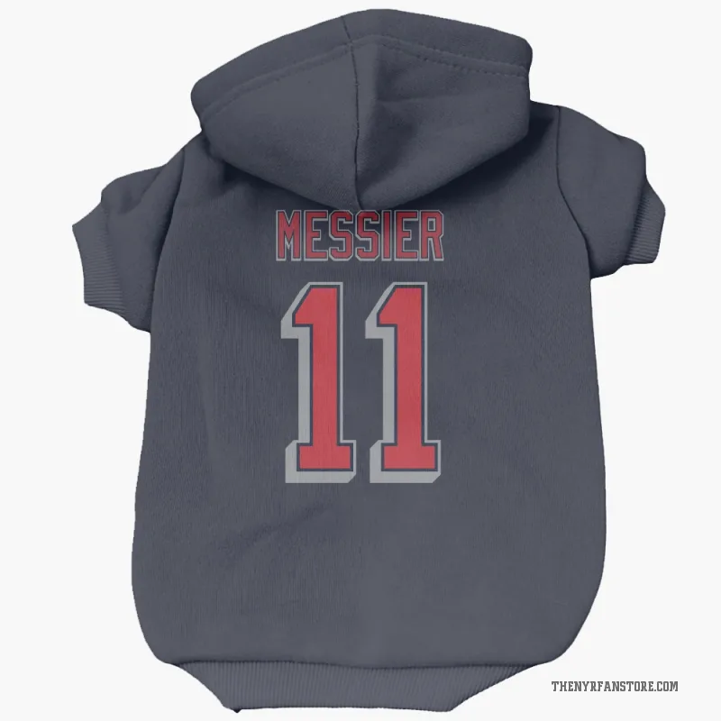 Mark Messier  Navy New York Rangers  Cat & Dog Pet Hoodie