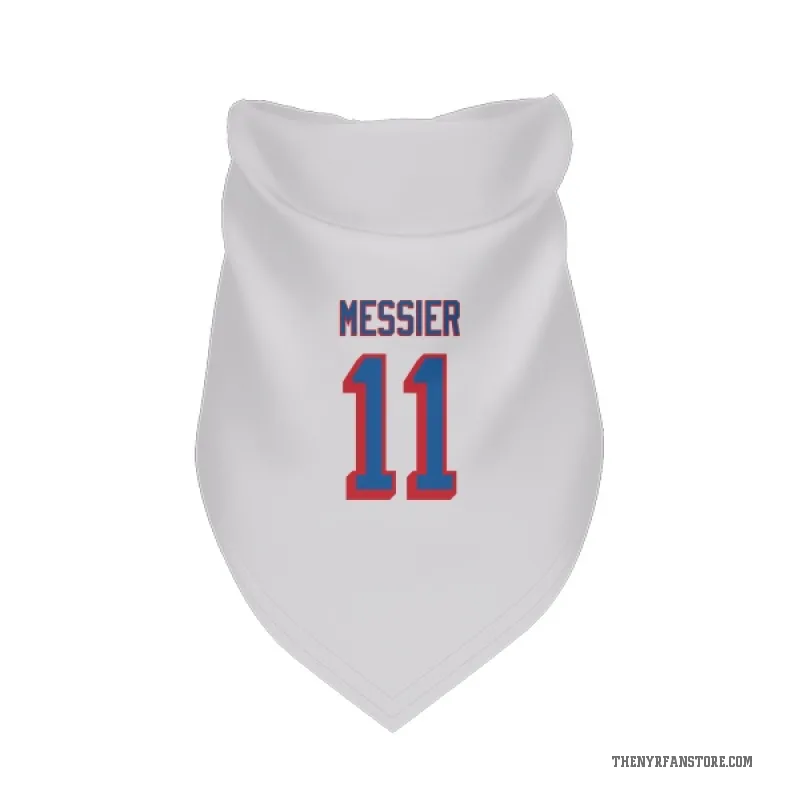 Mark Messier  White New York Rangers  Cat & Dog Pet Bandana