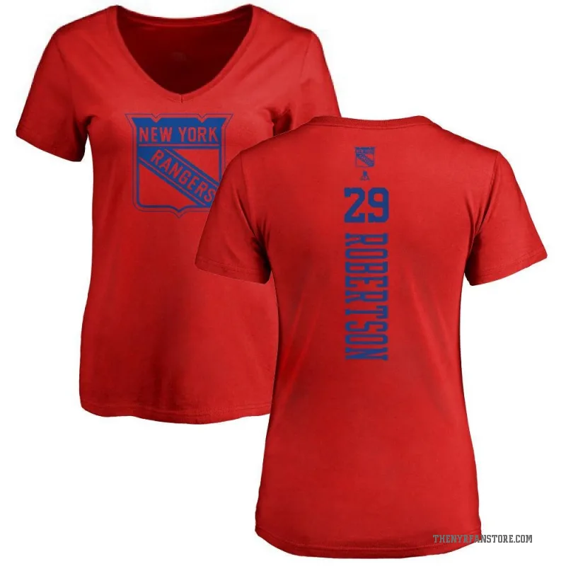 Matthew Robertson Women's Red New York Rangers One Color Backer T-Shirt -